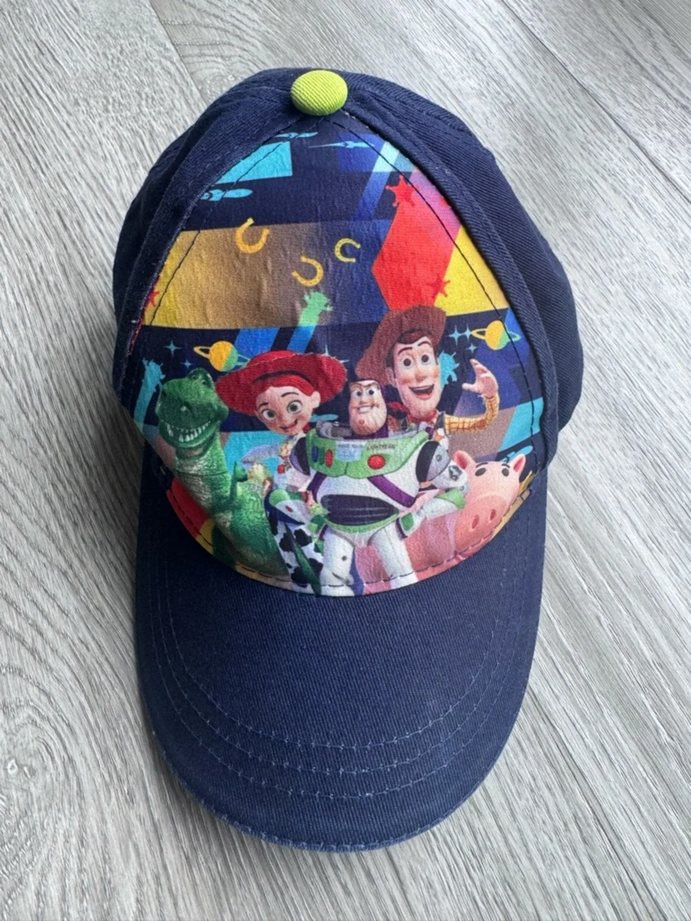 Disney Pixar Boys Toy Story 4 Baseball Hat Navy Blue Green OSFM Cotton